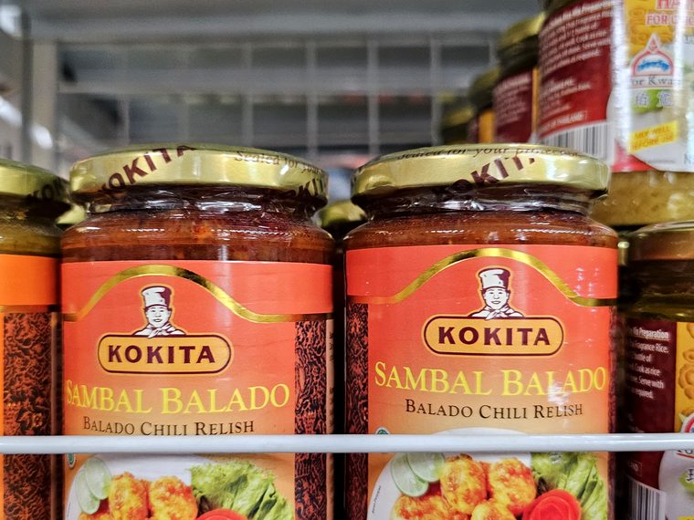Sambal in jars